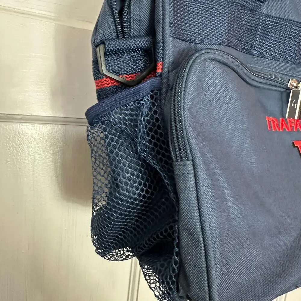 Trafalgar‎ TT Tote Travel Bag Carry-On Navy Blue Embroidered Heavy Duty Gym Bag